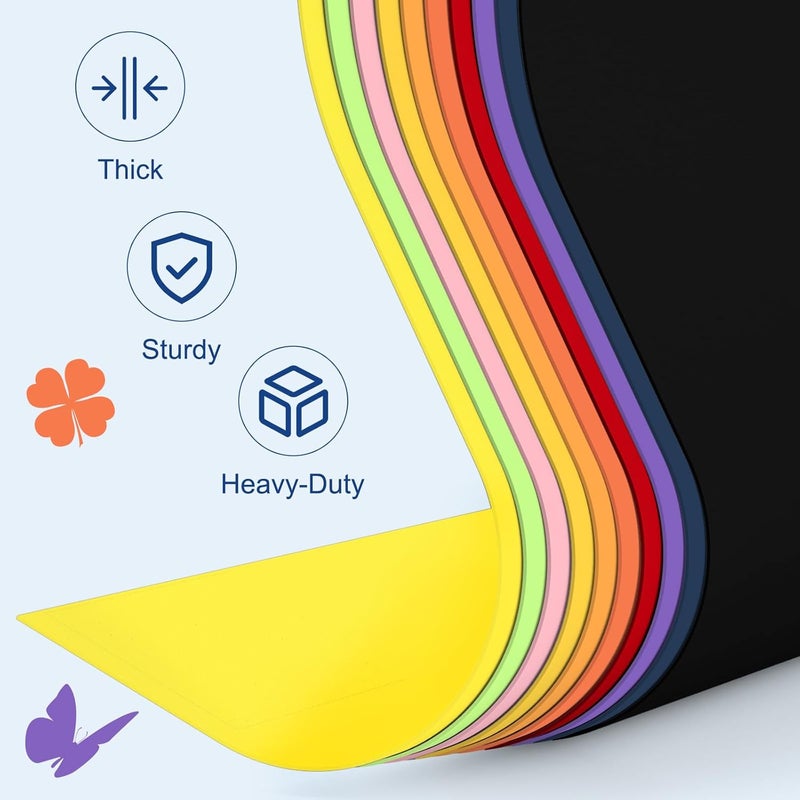 AIFLYAN 160 Sheets Colored Cardstock Paper 8.5 x 11 Color Card Stock for Printer Crafts 8.5 x 11 Assorted Colors Cardstock for Crafts Paper Sheets Colored Printing Card Papers 8.5x11, 180 GSM Card Stock - Image 2